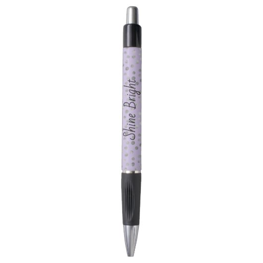 Stylo Brise de Lavande Points Argentés (Devant (Vertical))