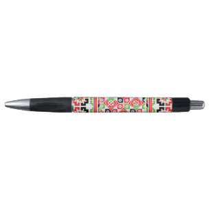 Stylo Broderie palestinienne Tatreez design imprimé