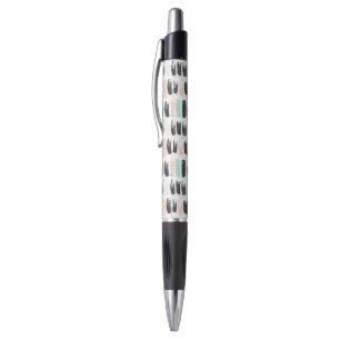 Stylo Brosses et motif de courses d'encre