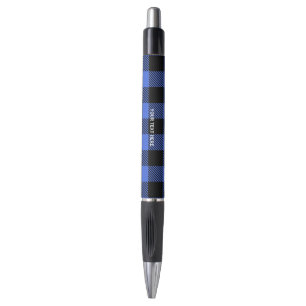Stylo Buffalo Check Blue & Black Lumberjack Plaid Decor