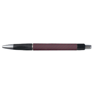 Stylo Burgundy rouge et charbon de bois cinq bandes moti