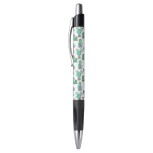 Stylo Cactus vert en bon état et motif succulent de