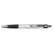 Stylo cadeau de marque moderne en ruban sarcelle (Dos)