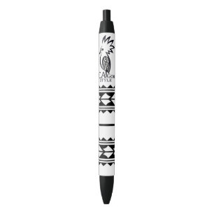 Stylo Cagou Style. Tribal Tattoo Zwarte Inkt Pen