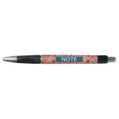 Stylo Cahiers et blocs-notes motif feuille  (Devant)