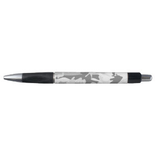 Stylo Camouflage neige gris d'hiver, Militaire, Armée