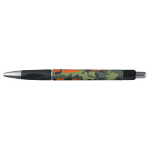 Stylo Camouflage orange et vert, Militaire, Armée