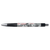 Stylo Camouflage rose et gris, Militaire, Armée (Devant)