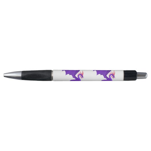 Stylo Caricature de dragon violet (Devant)
