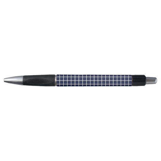 Stylo Carré géométrique bleu (Devant)