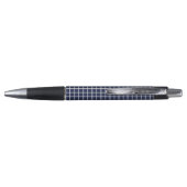 Stylo Carré géométrique bleu (Dos)