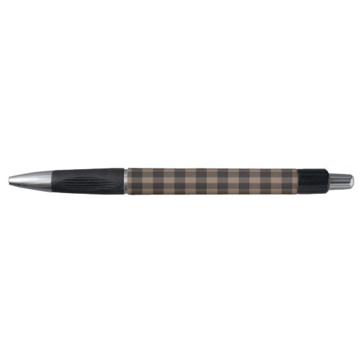 Stylo Carreaux noir et marron (Devant)