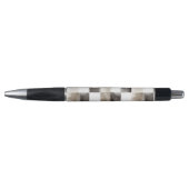 Stylo Carrés Noir Blanc Marron (Devant)