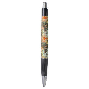 Stylo Carte d'Afrique motif décoratif éléments tribaux