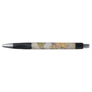 Stylo carte mondiale
