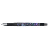 Stylo Cercles abstraits dessinés à la main, Bleu, Violet (Devant)