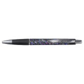 Stylo Cercles abstraits dessinés à la main, Bleu, Violet (Dos)