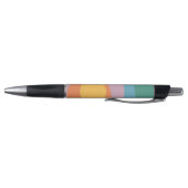 Stylo Cercles de style rétro multicolore (Bas)