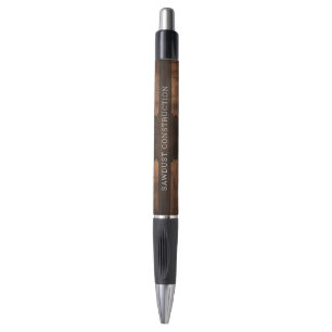 Stylo Charpentier de construction Bois sombre élégant