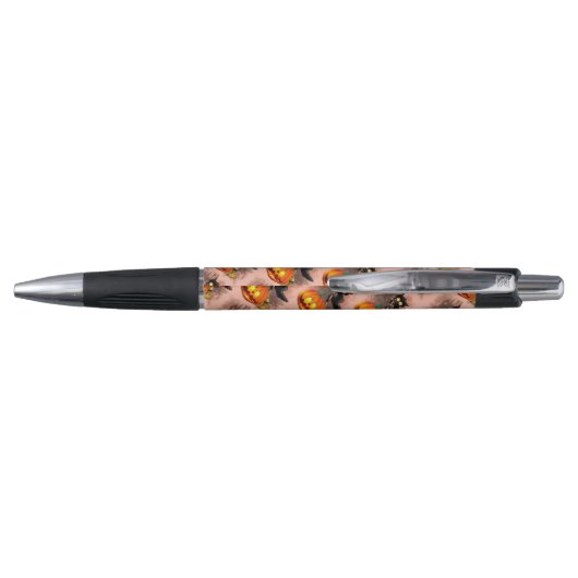 Stylo Chat effrayé par Citrouille Fun Halloween caractèr (Dos)