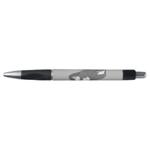 Stylo Chat gris et blanc Tuxedo