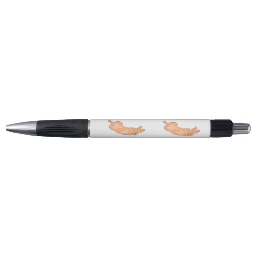 Stylo Chat orange (Devant)