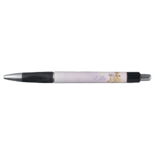Stylo Cheval Floral Violet Filles