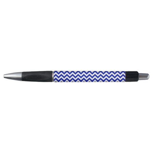 Stylo Chevrons Bleu Blanc Fancy (Devant)