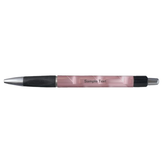 Stylo Chic Pink Geometric Pen – Stylish & Sleek (Devant)