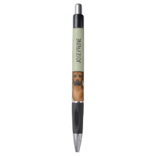 Stylo Chien Lion d'Afrique Rhodesian Ridgeback Tête et N