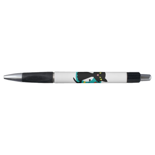 Stylo Chiffre noir du milieu du siècle (Devant)