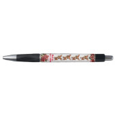 Stylo Christmas Reindeer Poinsettia Graphic, White (Devant)