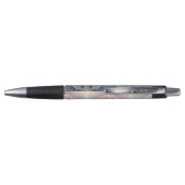 Stylo Chuchotements de couleur : Papillon fractal pastel (Dos)