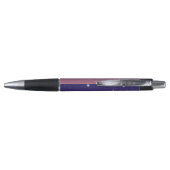 Stylo Ciel étoilé de coucher de soleil violet et or (Dos)