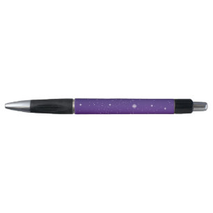 Stylo Ciel nocturne étoilé violet foncé