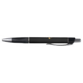 Stylo Cinq étoiles d'or en noir (Bas)