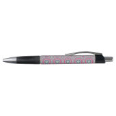 Stylo Circular Pattern Name Customizable Ballpoint Pen (Haut)