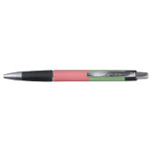 Stylo Citation de l'enseignant rose vert noir classe amu (Dos)
