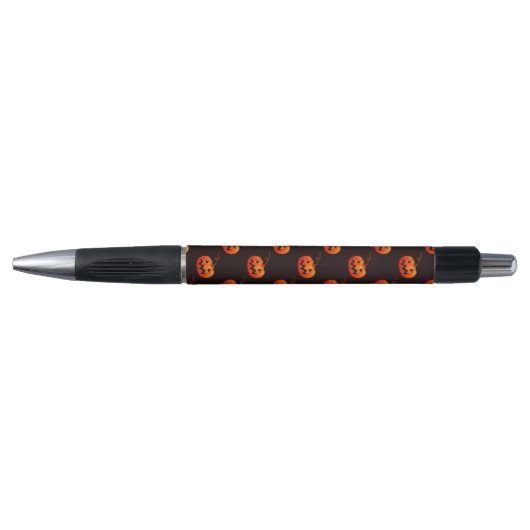 Stylo Citrouille D'Halloween, Citrouille Orange Trou Ou  (Devant)