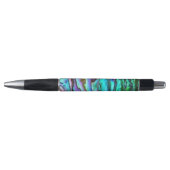 Stylo Clair bleu vert Paua Abalone Shell Pen (Devant)