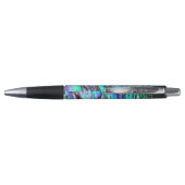 Stylo Clair bleu vert Paua Abalone Shell Pen (Dos)