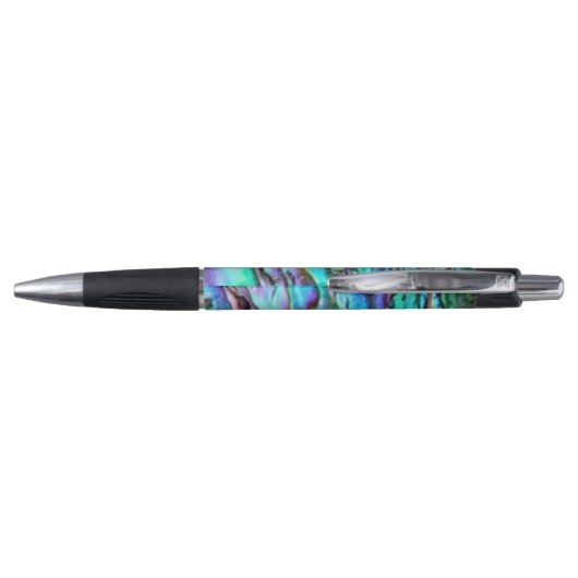 Stylo Clair bleu vert Paua Abalone Shell Pen (Dos)