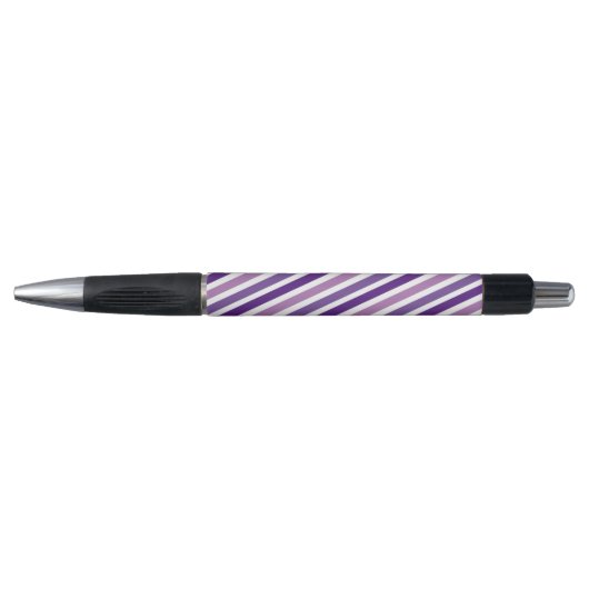 Stylo Classique Moderne Cute Chic Violet & Blancs (Devant)