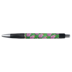 Stylo Cochon de vacances à Santa Hat Motif sur Vert