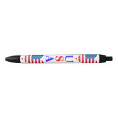 Stylo Coeur Drapeau Usa (Devant)