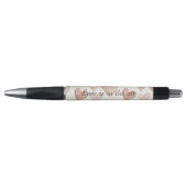 Stylo Cœurs d'amour de crème rose (Devant)