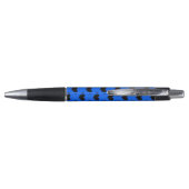 Stylo Cœurs pois noirs sur bleu (Dos)