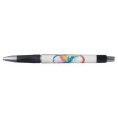 Stylo Colibri arc-en-ciel avec symbole Infinity (Devant)