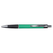 Stylo Collage décoré d'un monogramme vert de photo (Dos)