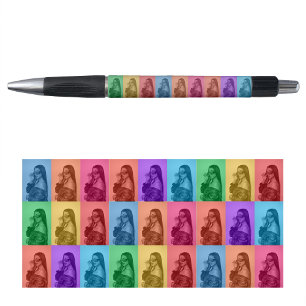 Stylo Coloré Retro Pop Art moderne Custom Photo Grid